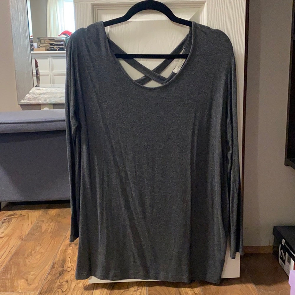 Grey soft long sleeve